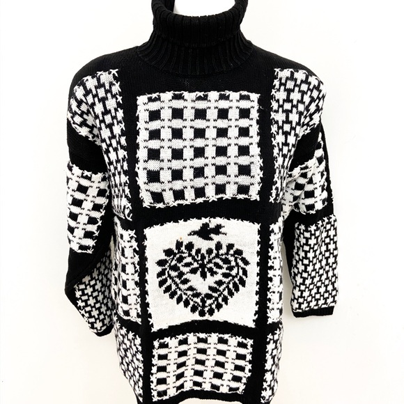 Vintage Express Tricot heart Holiday Sweater - Picture 5 of 5